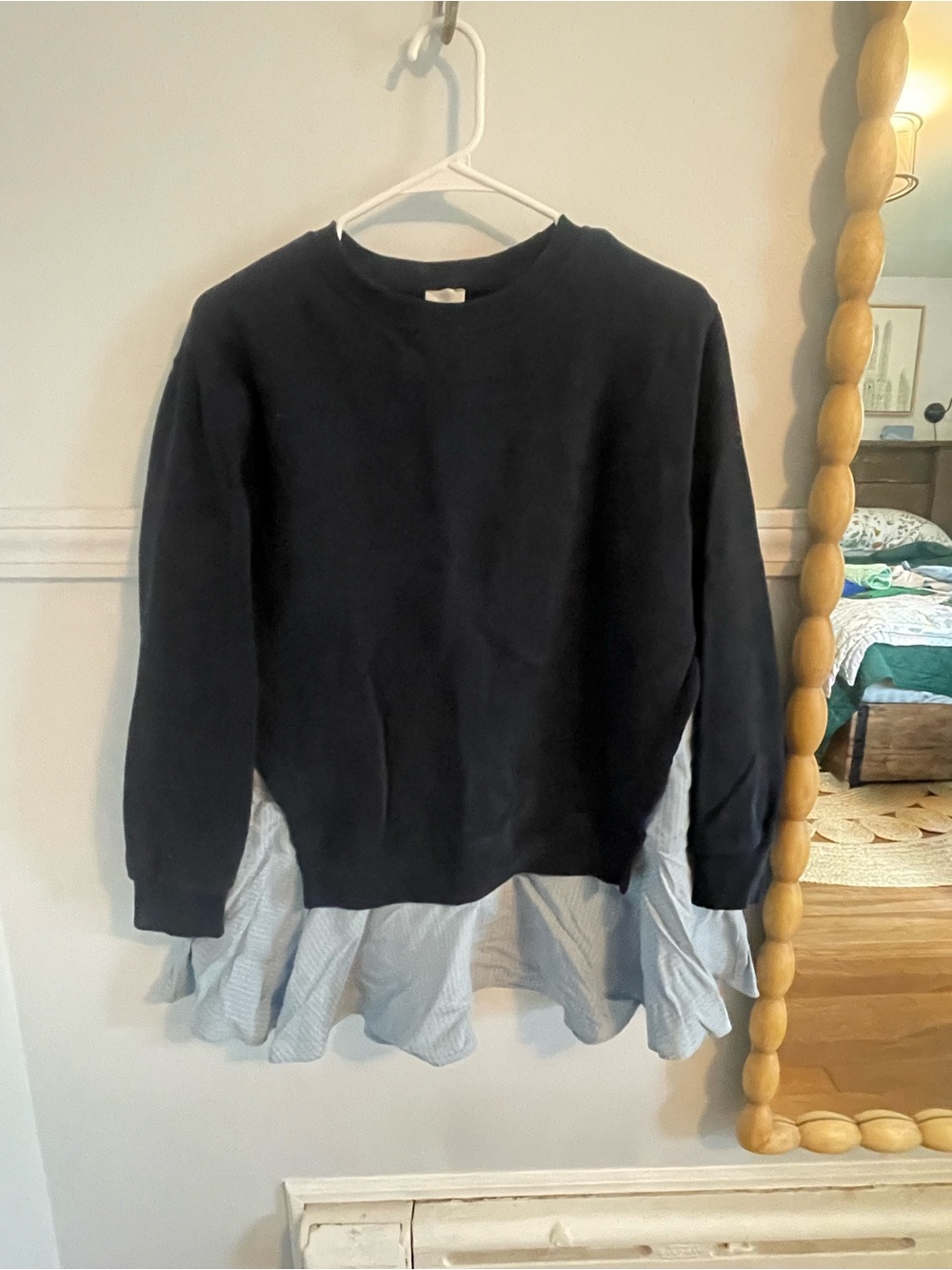 Maeve Anthropologie Long-Sleeve Twofer Mini Dress xxs